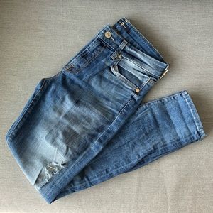 7 FOR ALL MANKIND Patch Detail Skinny Jeans